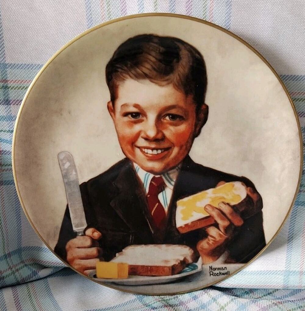1979 Limited Edition Norman Rockwell "Butter Boy" Plate